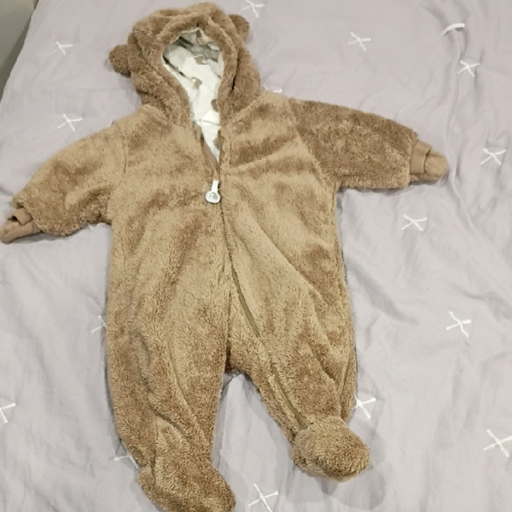 H&M Tan Fleece Kids One Piece